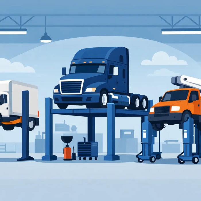 Commercial Truck Lift Options for Working Shops