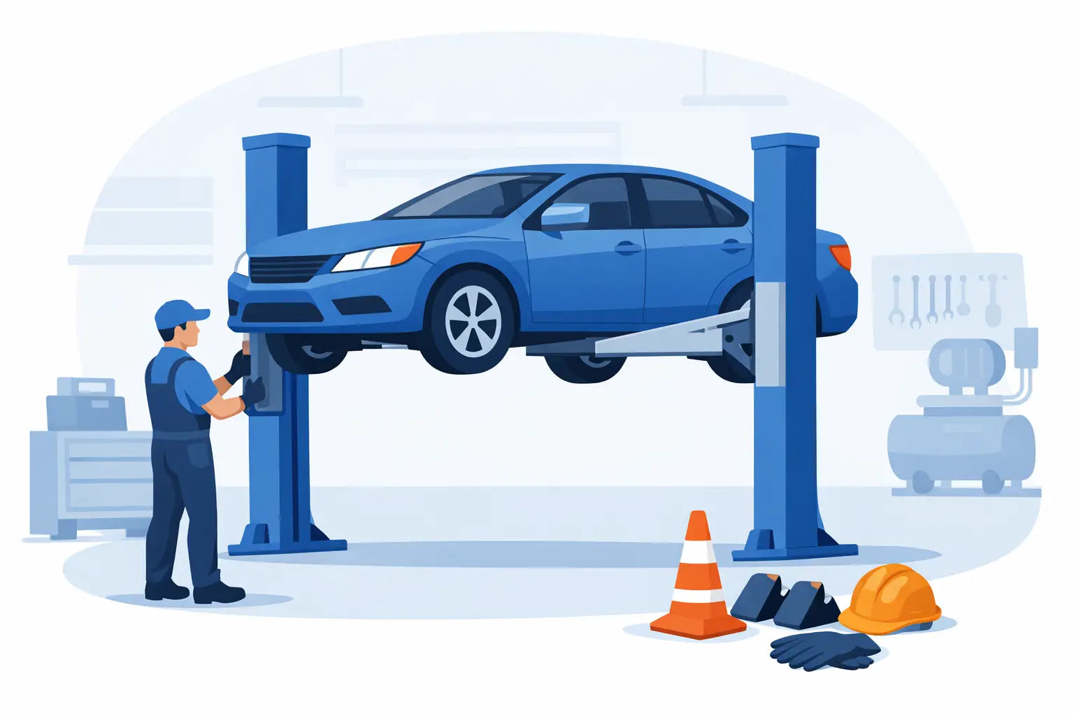How to Use a 2 Post Car Lift Safely