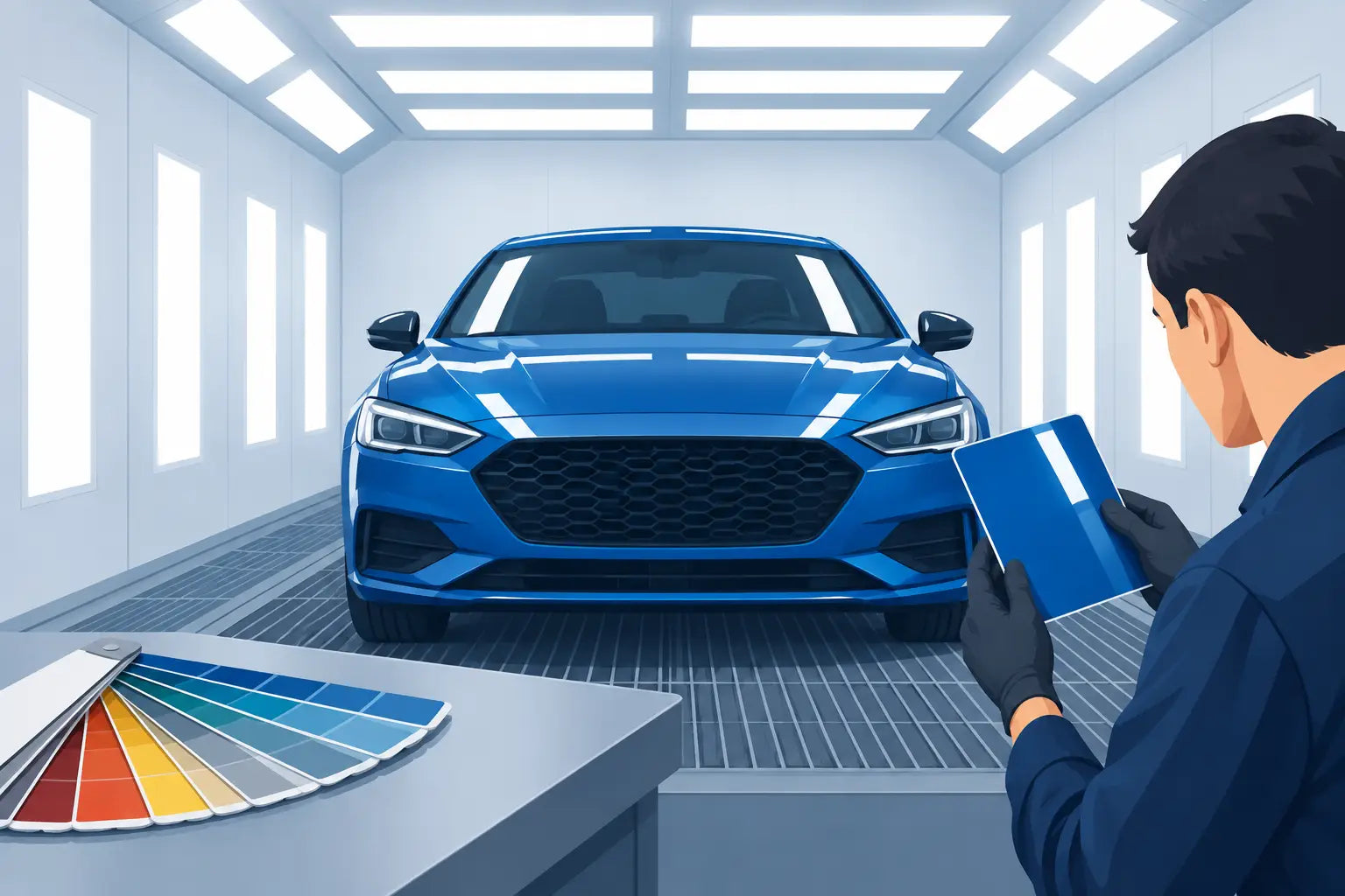 Best Paint Booth Lighting for Cleaner Color Matches