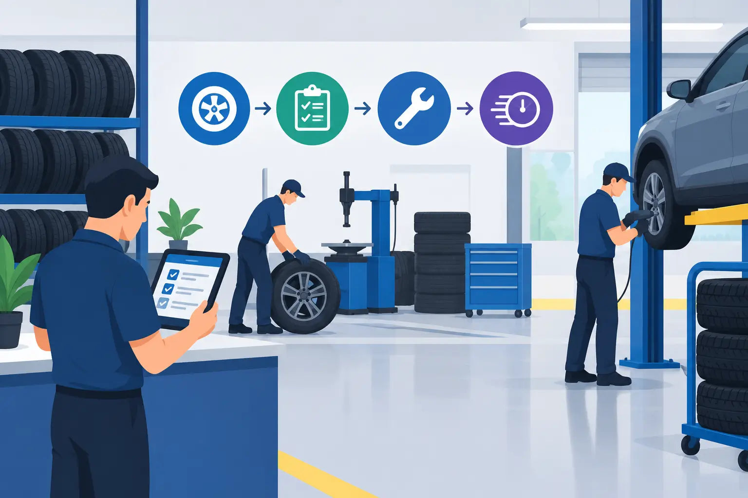 How to Build a Faster Tire Shop Workflow