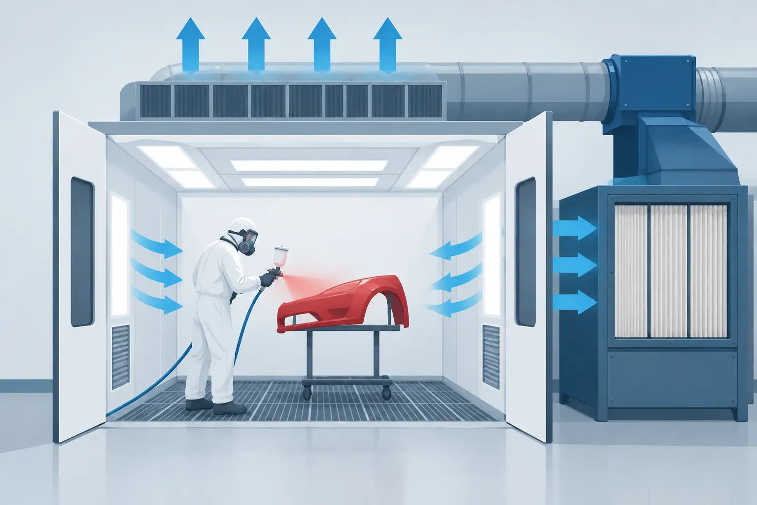 How to Ventilate a Paint Booth for Safe Spraying