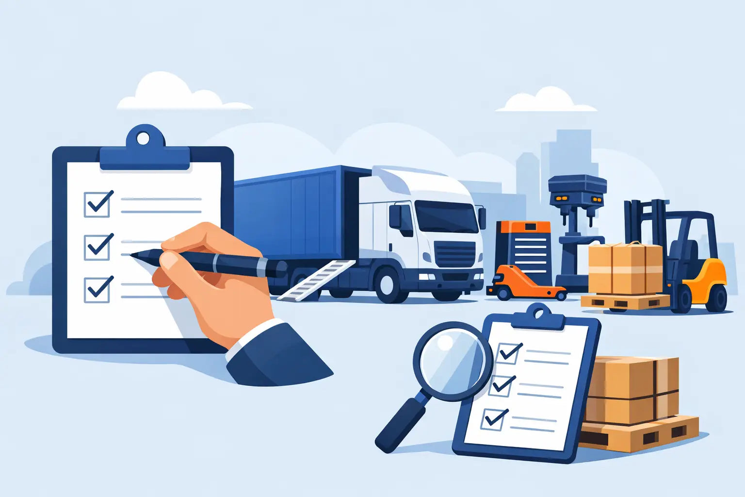 Freight Delivery Checklist for Shop Equipment