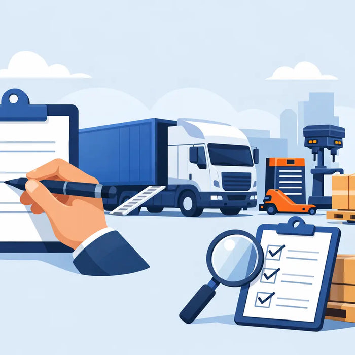 Freight Delivery Checklist for Shop Equipment