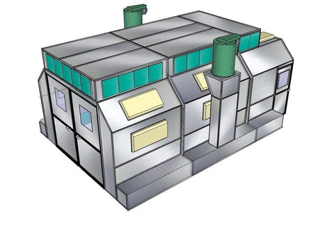 Side Down Draft Booths