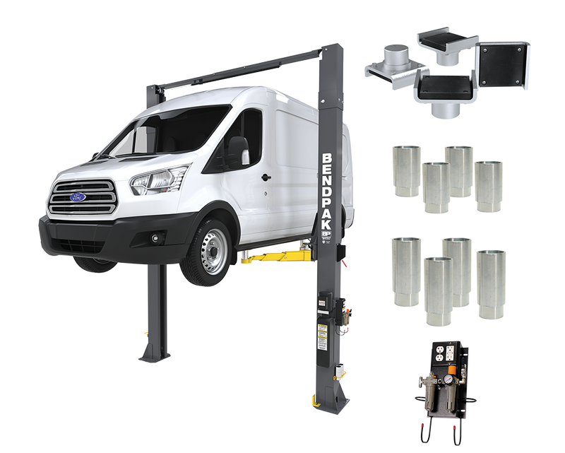 BendPak 10AP-168 Pro Series Two Post Car Lift - 10,000-Lb Capacity - 168" Extended Height