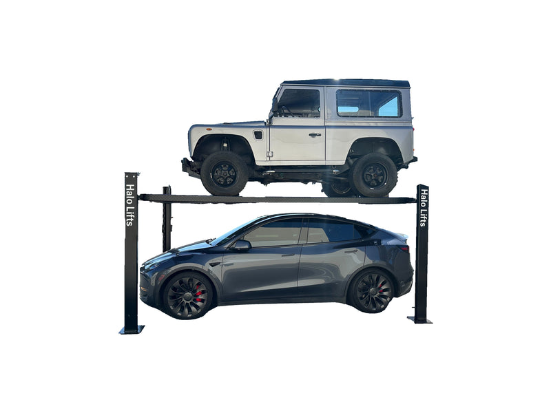 HALO LIFTS HL9K-XL WIDE/LONG/TALL 4-POST CAR LIFT - 9000 LB CAPACITY