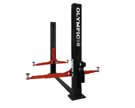 Olympic 2PBP-12 12,000‐lb. HDXL / Base Plate 2-Post Lift / 3-Stage Arms