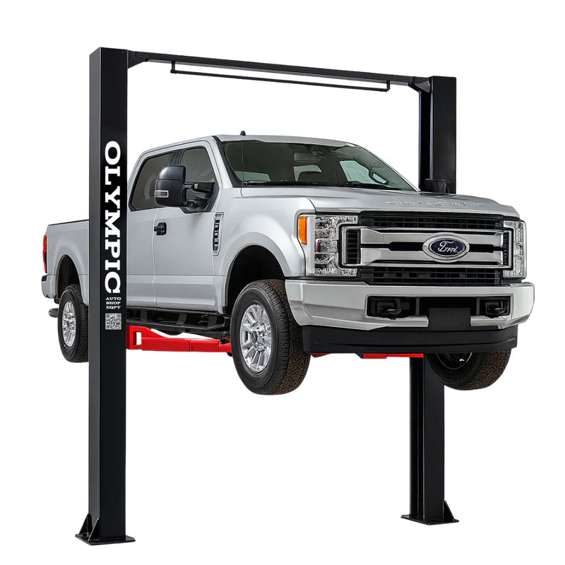 Olympic 2PCFHD-15 15,000lb HDXL / Symmetric Post / Clear floor / Long Reach Extension Arms