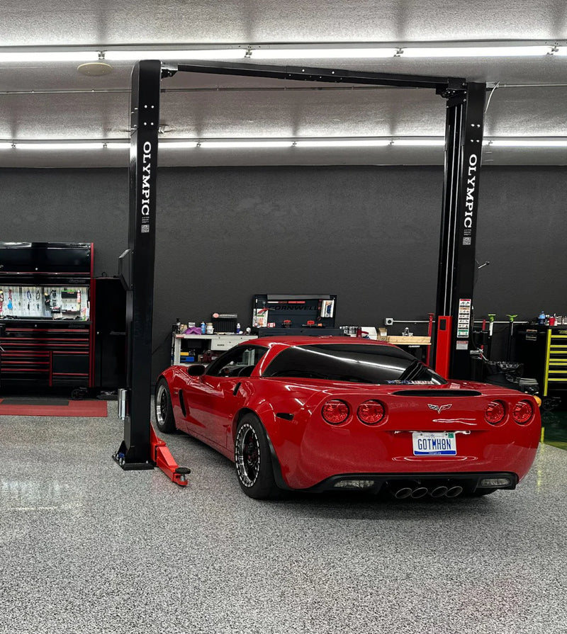 Olympic 2PCFXL-10 10,000lb Symmetric Clear Floor 2-Post Lift