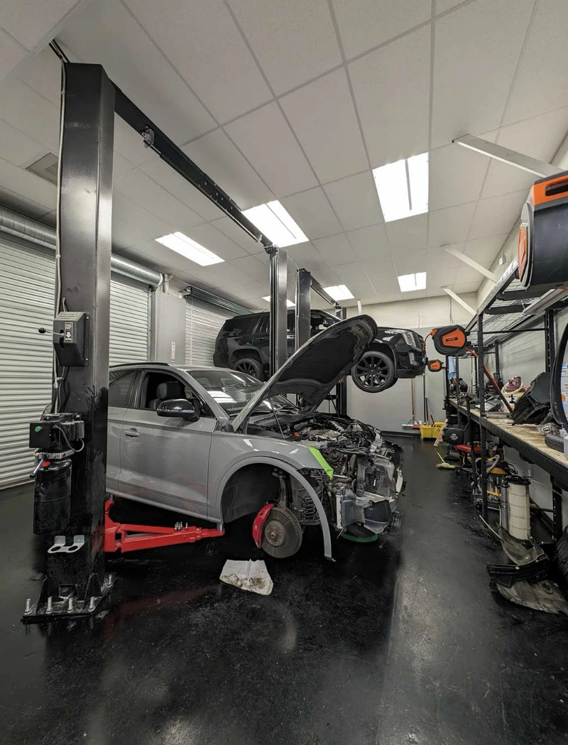 Olympic 2PDDA-10 10,000lb Asymmetric-Symmetric Post Design Clear Floor 2-Post Lift