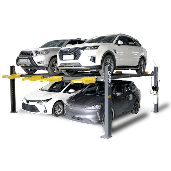 AMGO 409-DPX 9,000 lb 4-Post Double Parking Lift Longer & Taller