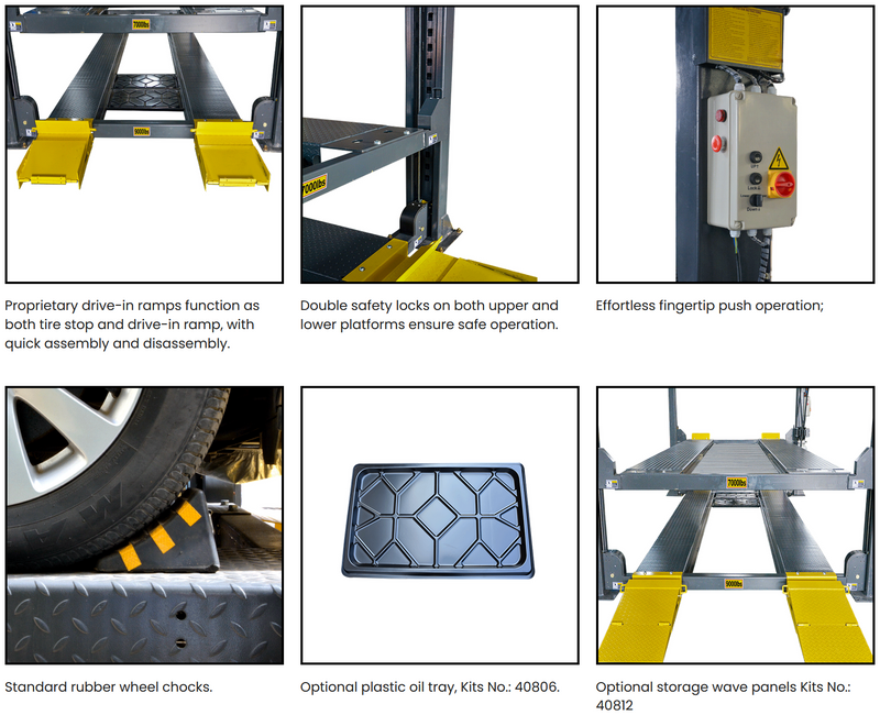 AMGO 4097X 9,000 lb Capacity Triple Parking Lift