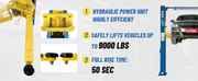 M&E ME-M90s 9,000lbs Two Post Lift - KATOOL Vehicle Lift