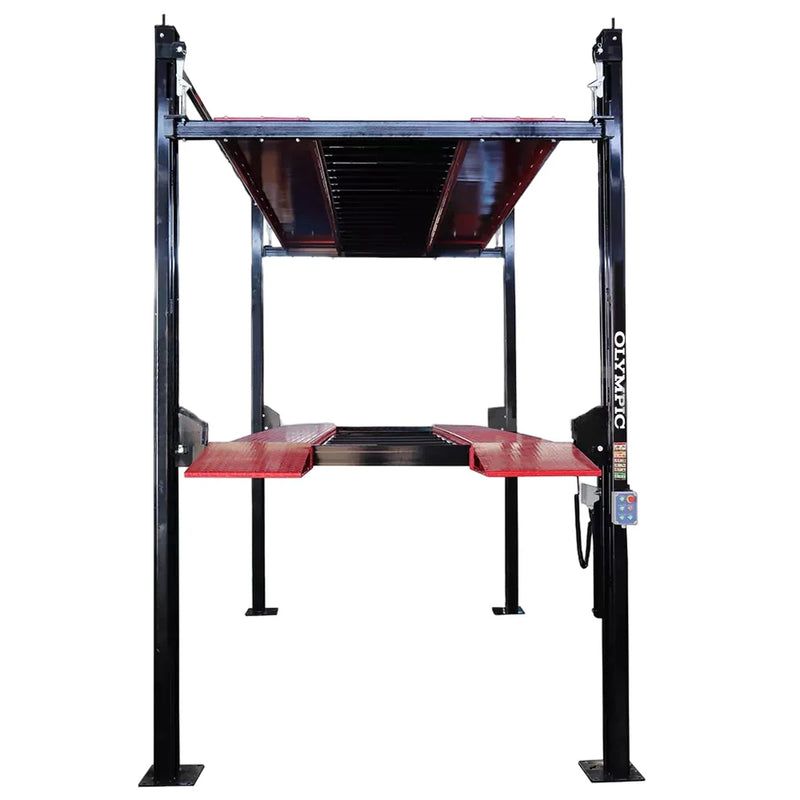 Olympic 4P-4032XL Gold Series Three Level 3-Car Stacking Lift / 9,000 and 7,000 Lb. Capacity