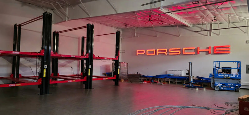 Olympic 4P-4032XL Gold Series Three Level 3-Car Stacking Lift / 9,000 and 7,000 Lb. Capacity