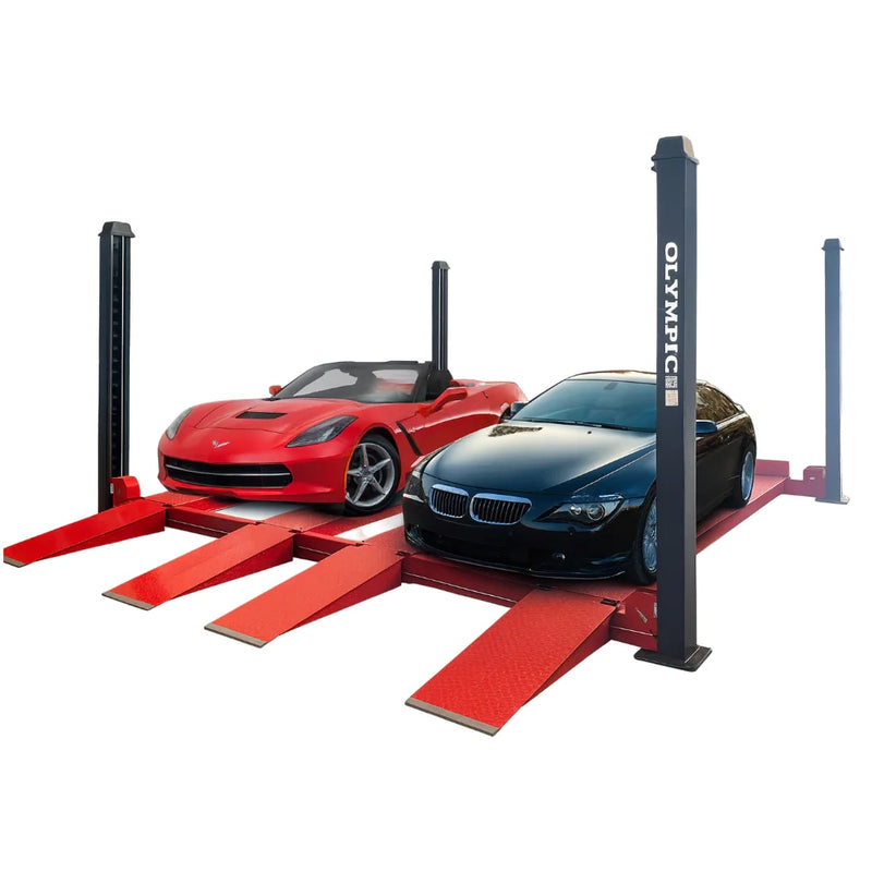 Olympic 4PXW-10 10,000-lb. Capacity Gold Series Two Car Stacker Lift / Four Car Storage Capacity