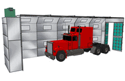 Truck Cross Flow Paint Booth PBTCF161744