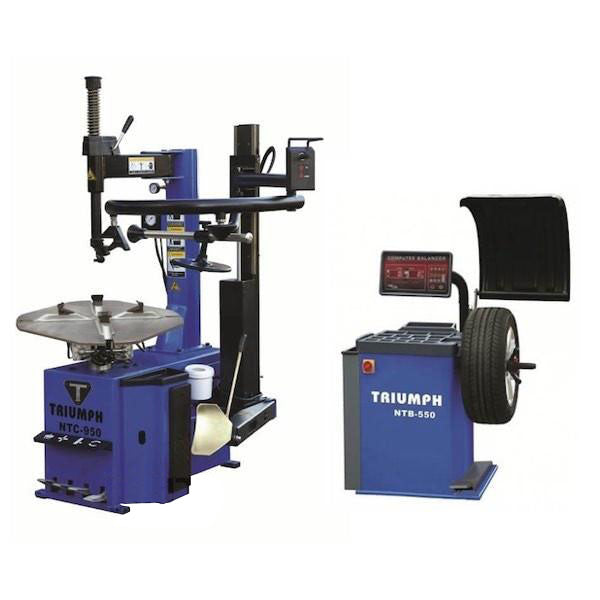 Triumph NTC-950-1 / NTB-550 Tire Changer Wheel Balancer Combo