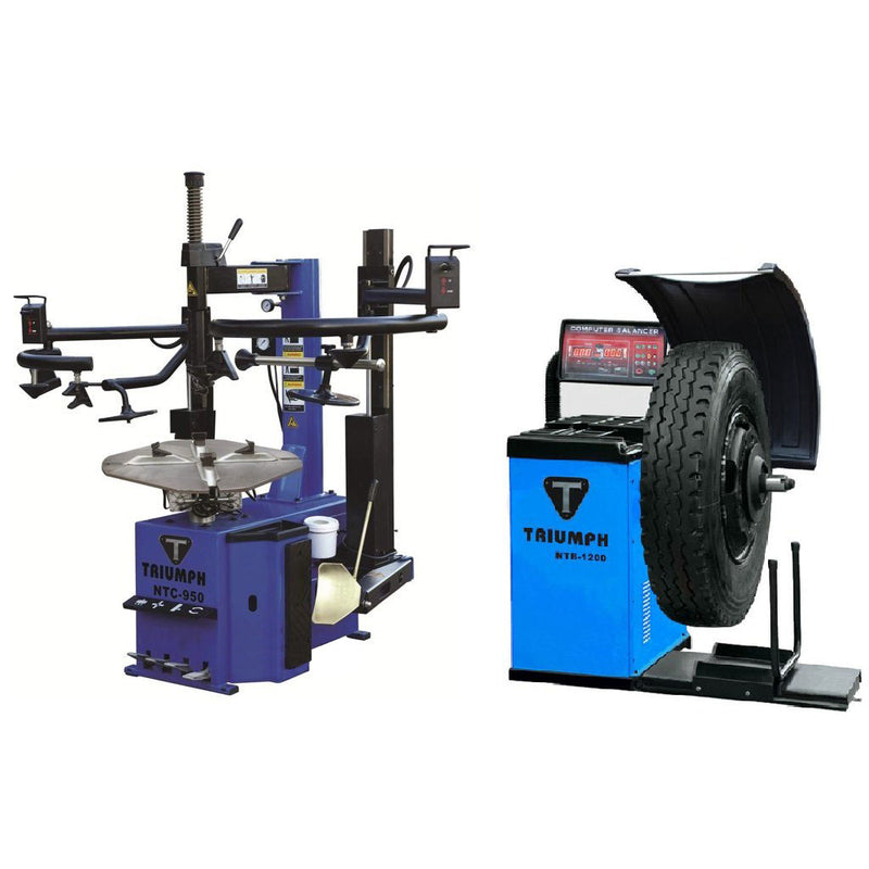 Triumph NTC-950-2 / NTB-1200 Tire Changer Wheel Balancer Combo