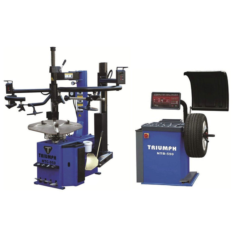 Triumph NTC-950-2 / NTB-550 Tire Changer Wheel Balancer Combo