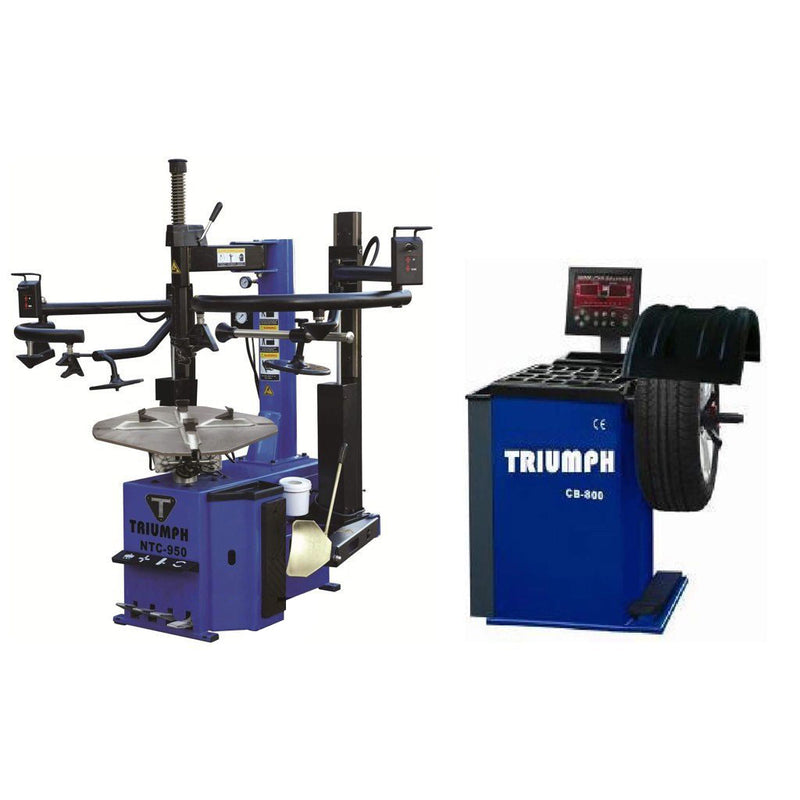 Triumph NTC-950-2 / NTB-800 Tire Changer Wheel Balancer Combo