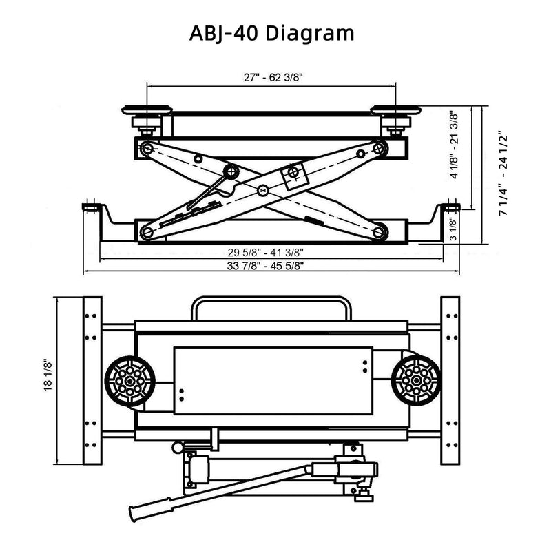 ABJ-40 sliding jack diagram