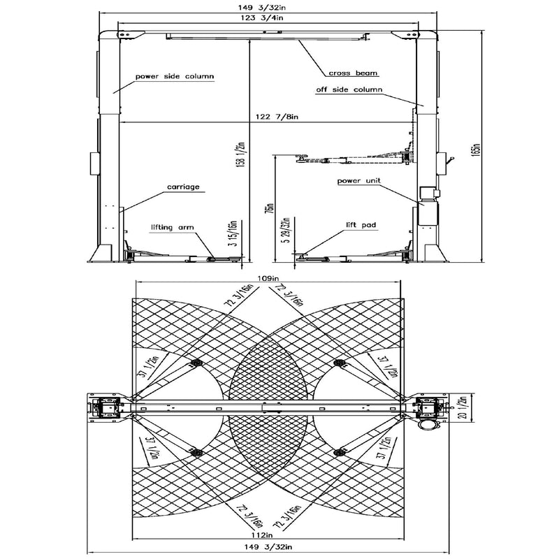 AP-12SR dimension diagram