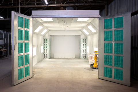 Cross Flow Paint Booth with Bridge Exhaust PBCF14927H