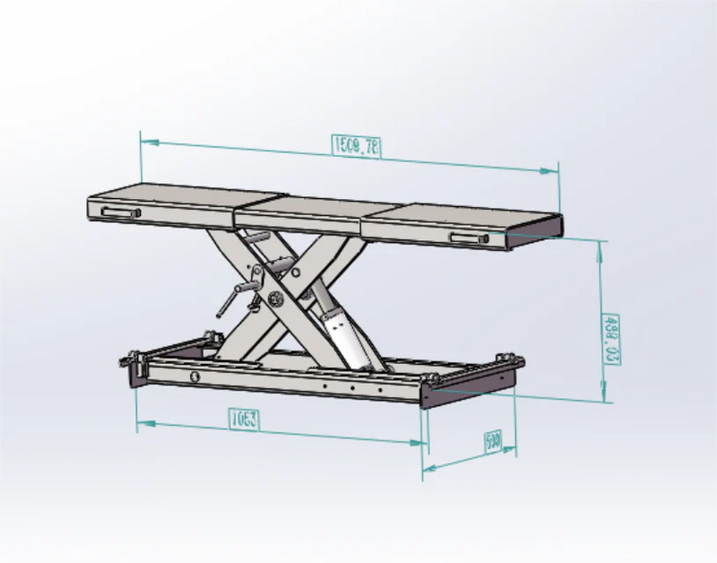 KATOOL 5,000lb Rolling Jack KT-RJ50
