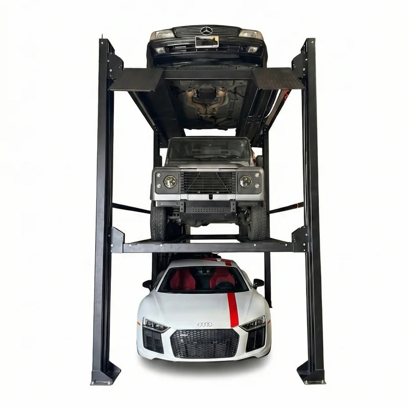 Halo HL-98TRIPLE 4 Post Triple Stacker Parking Lift 8,000 / 9,000 lb Capacity
