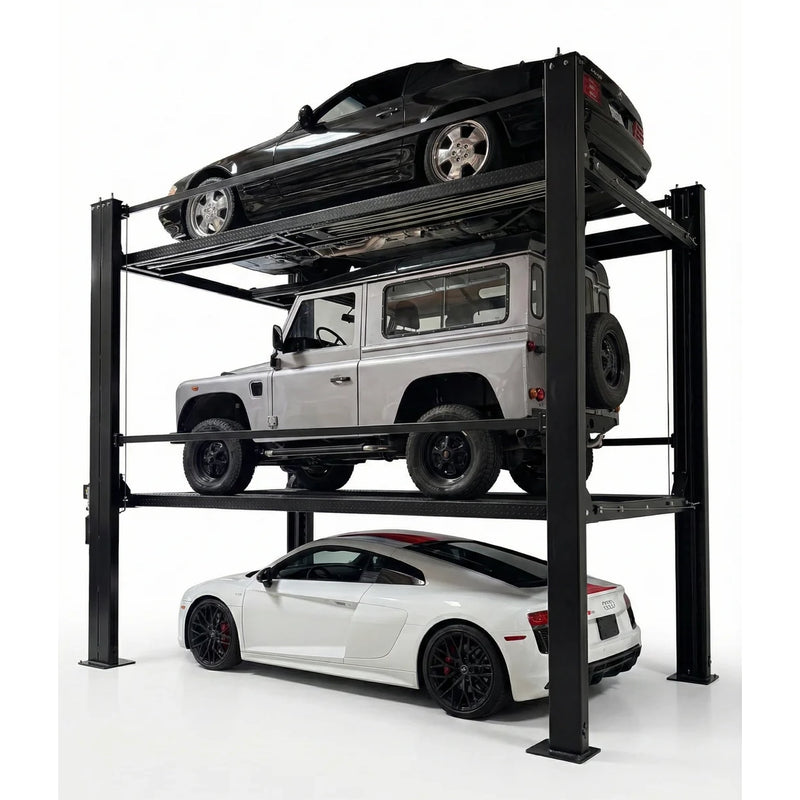 Halo HL-98TRIPLE 4 Post Triple Stacker Parking Lift 8,000 / 9,000 lb Capacity
