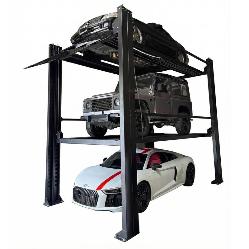 Halo HL-98TRIPLE 4 Post Triple Stacker Parking Lift 8,000 / 9,000 lb Capacity