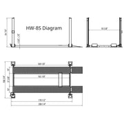 HW-8S dimensions diagram