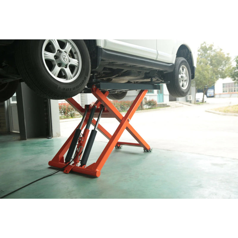 HW-SL6600X scissor lift in use
