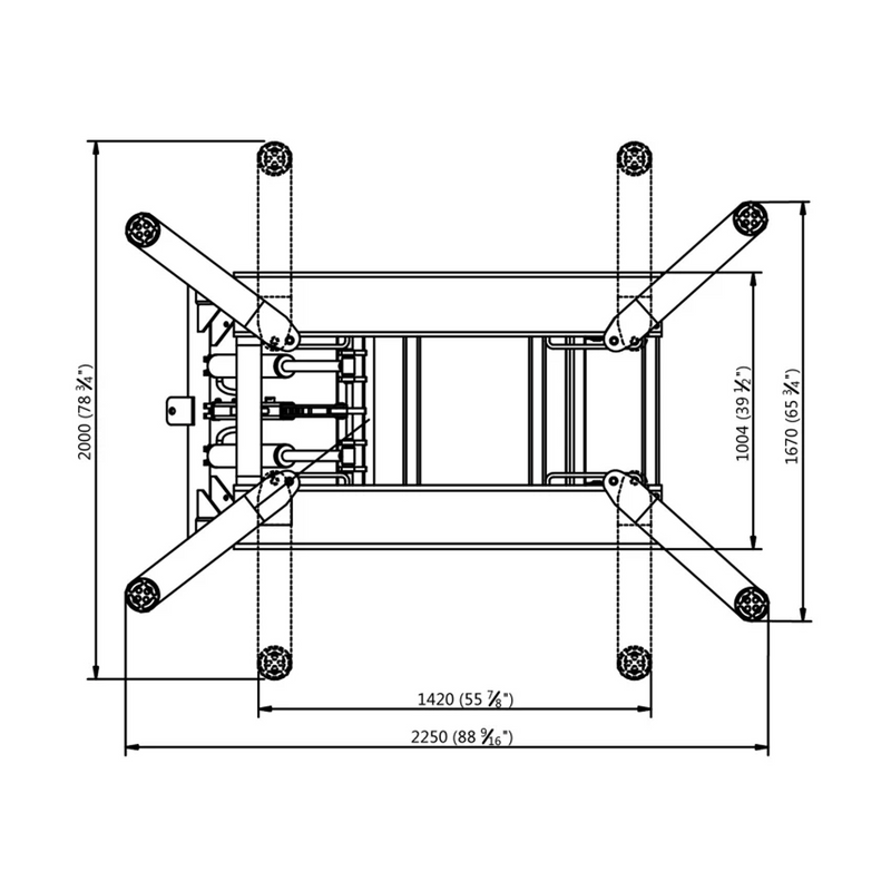 HW-SL6600X top-view diagram