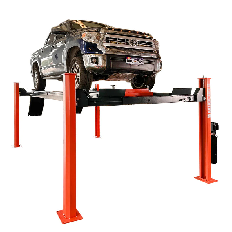 KATOOL KT-4H150 15,000lb 4-Post Alignment Lift (One 6k Rolling Jack Included)