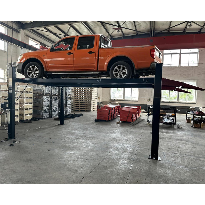 KATOOL KT-4M110PA 11000lb 110V 4 Post Alignment Lift With 7000lb Rolling Jack