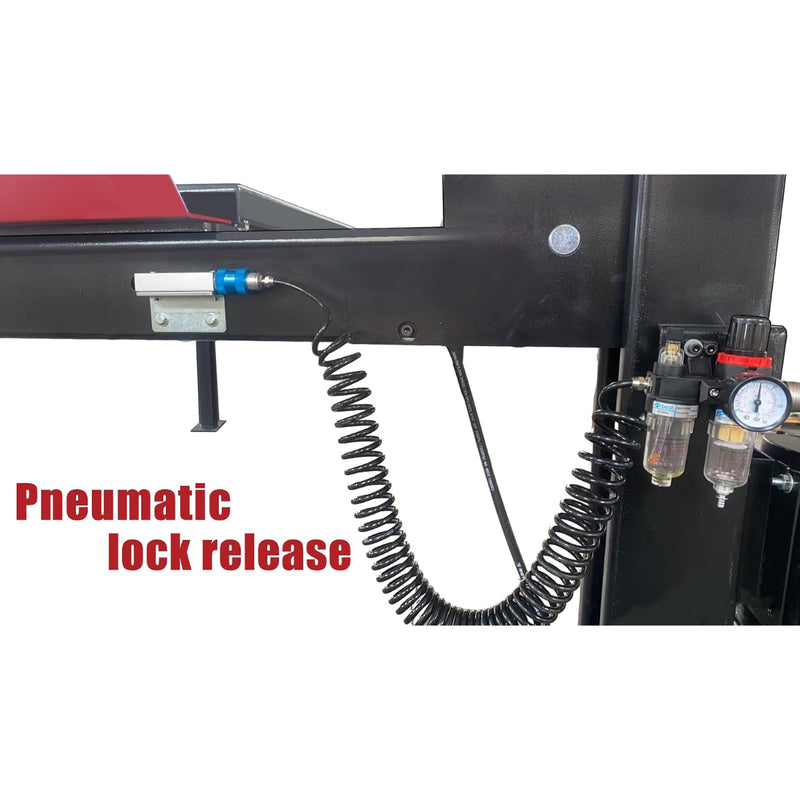 KATOOL KT-4M110PA 11000lb 110V 4 Post Alignment Lift With 7000lb Rolling Jack