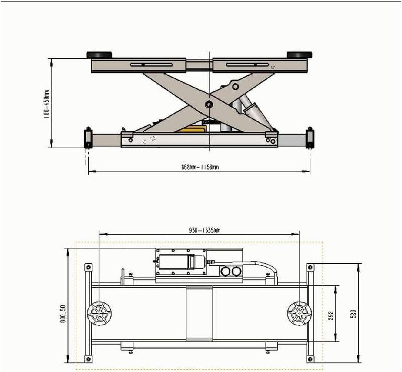 KATOOL KT-4M110PA 4-Post Alignment Lift
