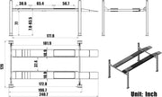 KATOOL KT-4M110PA 4-Post Alignment Lift