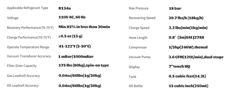 KATOOL KT-AC1800 Fully Automatic R-134A Recovery, Recycle & Recharge DUAL Machine