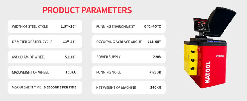 Katool KT-B795L Heavy Duty Truck Wheel Balancer