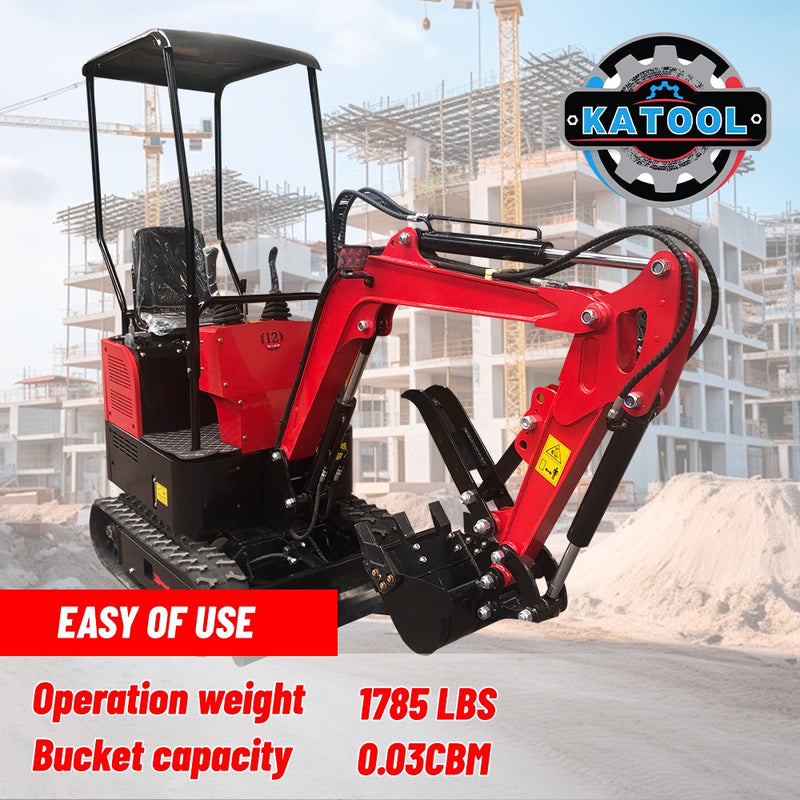 KATOOL KT-EX20 Mini Excavator Crawler Digger Bucket B&S Gas Engine