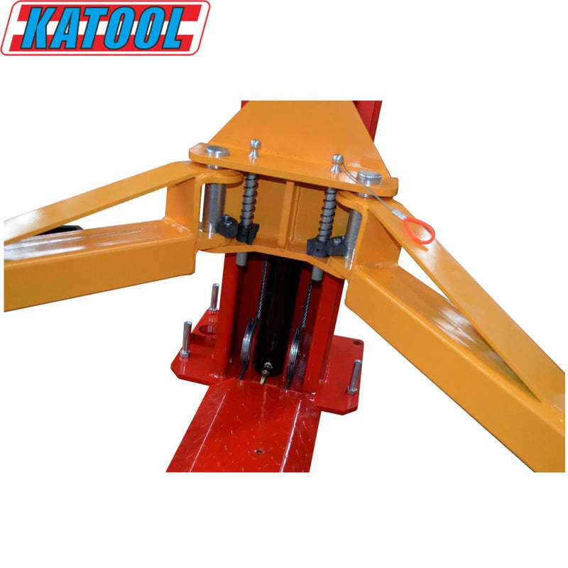 KATOOL KT-H100 10,000 lb 2-Post Symmetric Arms Baseplate Lift 220V