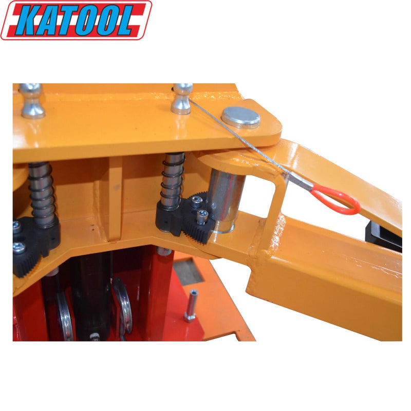 KATOOL KT-H100 10,000 lb 2-Post Symmetric Arms Baseplate Lift 220V