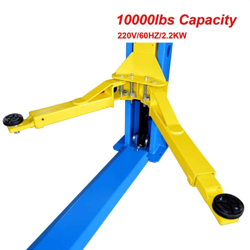 KATOOL KT-H105 10,000 lb 2-Post Symmetric Arms Baseplate Lift 220V