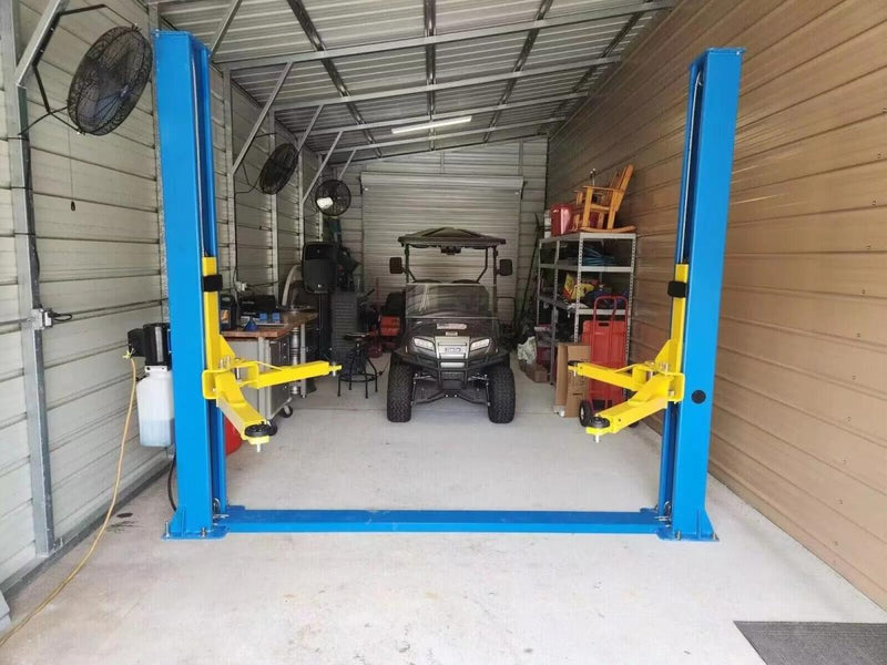 KATOOL KT-H105 10,000 lb 2-Post Symmetric Arms Baseplate Lift 220V