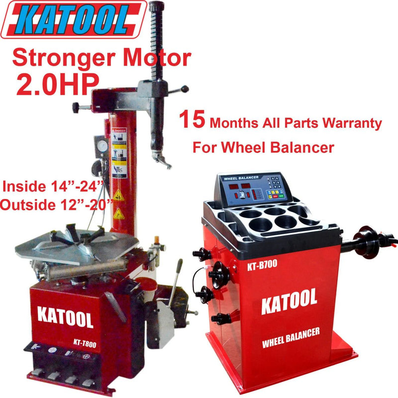 KATOOL Tire Changer KT-T800 & Wheel Balancer KT-B700 Combo