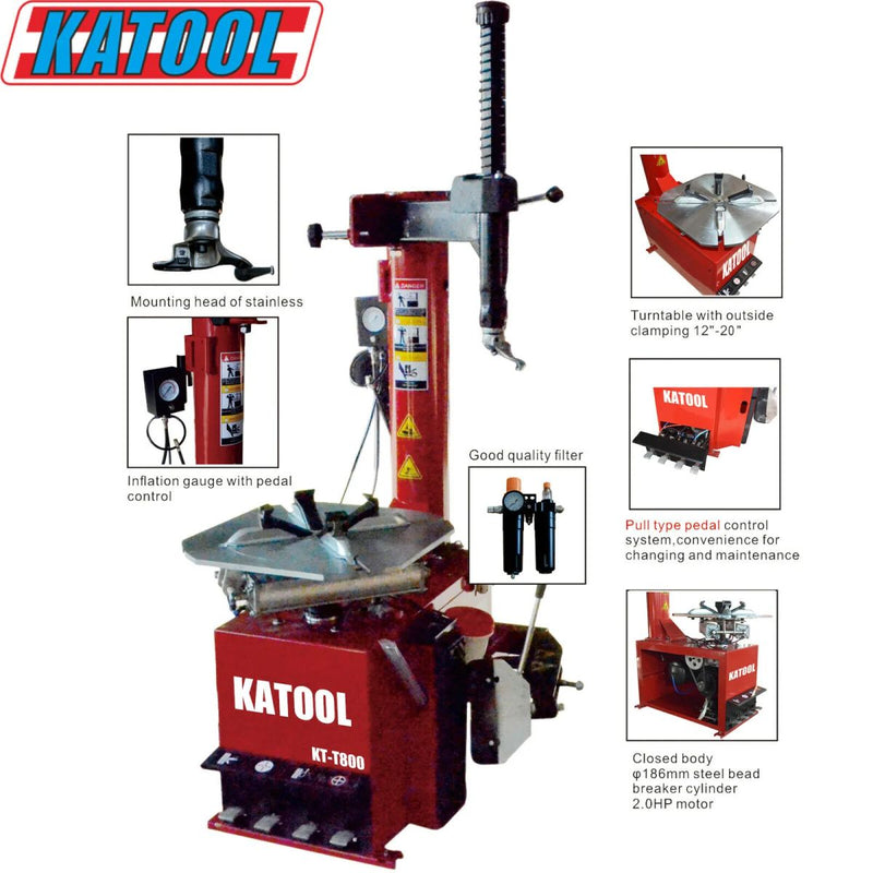 KATOOL Tire Changer KT-T800 & Wheel Balancer KT-B700 Combo