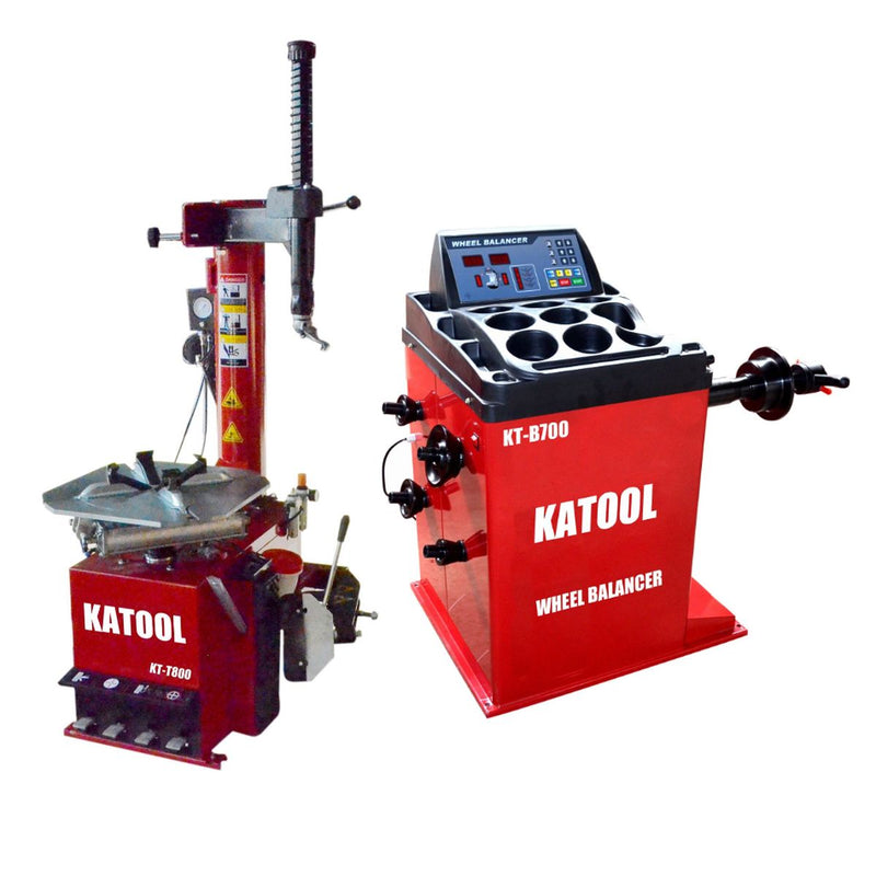 KATOOL Tire Changer KT-T800 & Wheel Balancer KT-B700 Combo